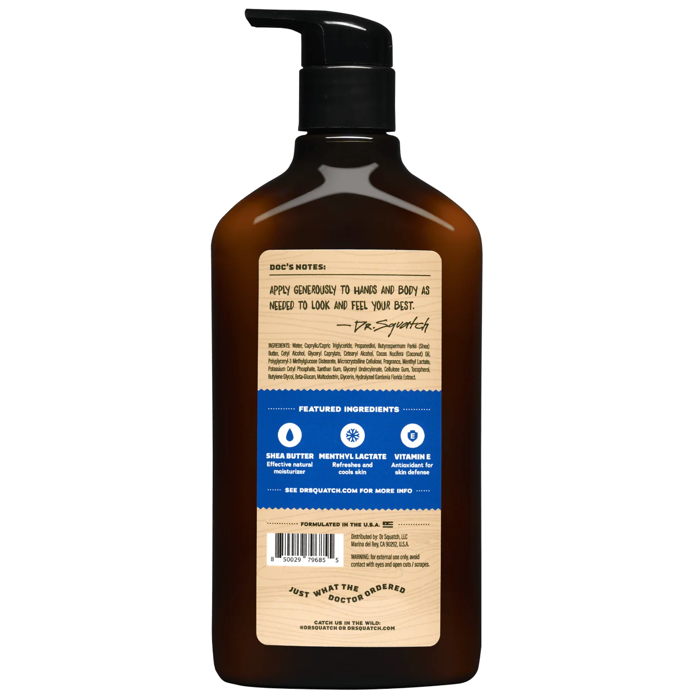 Dr. Squatch Natural Hand & Body Lotion