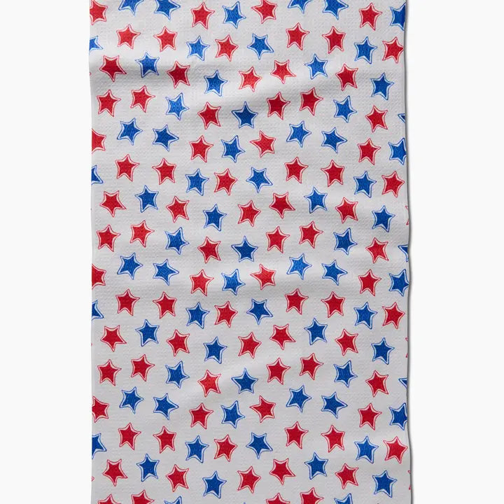 Geometry Funky Stars Tea Towel