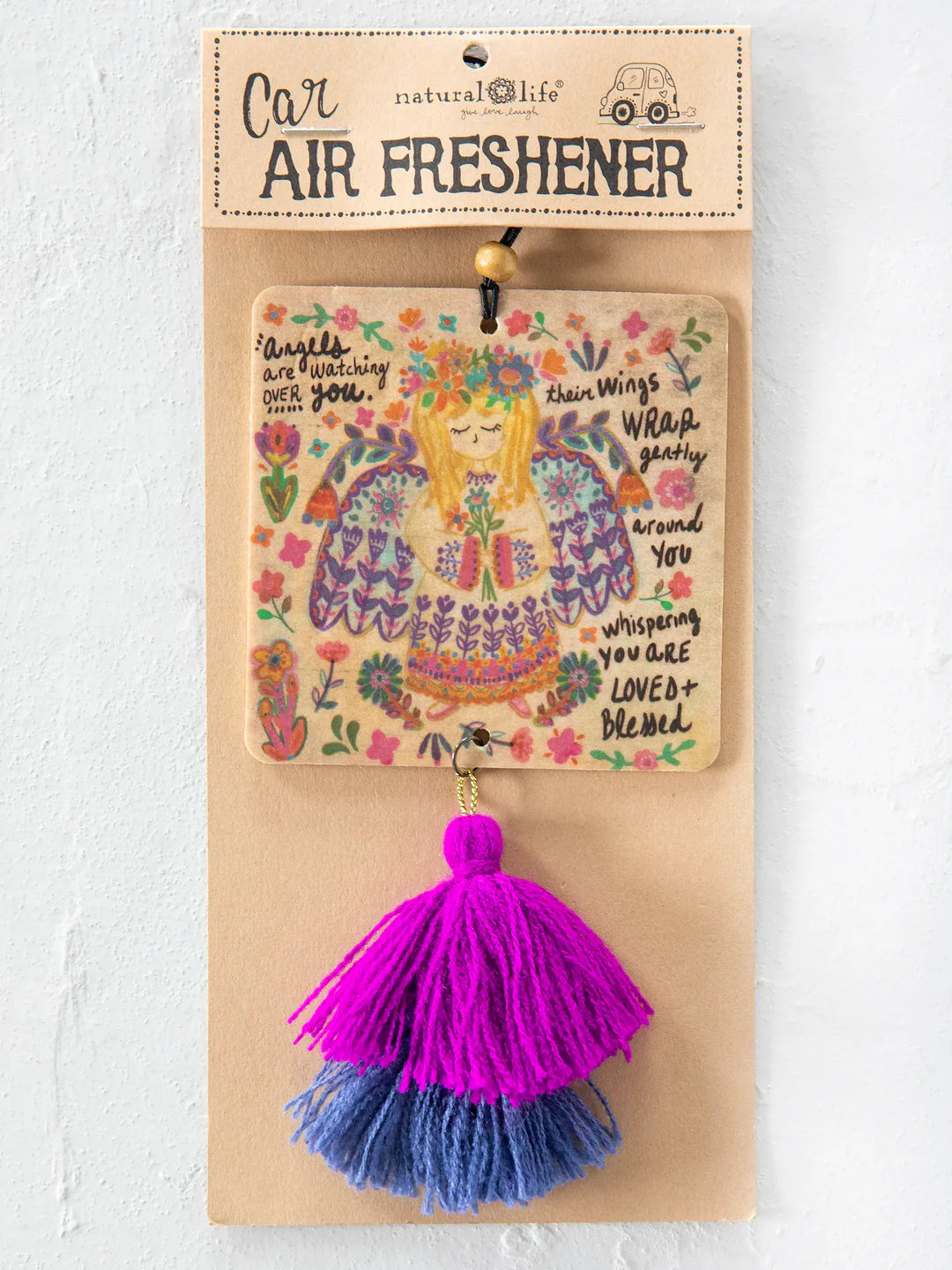 Natural Life Car Air Freshener-Angels Watching