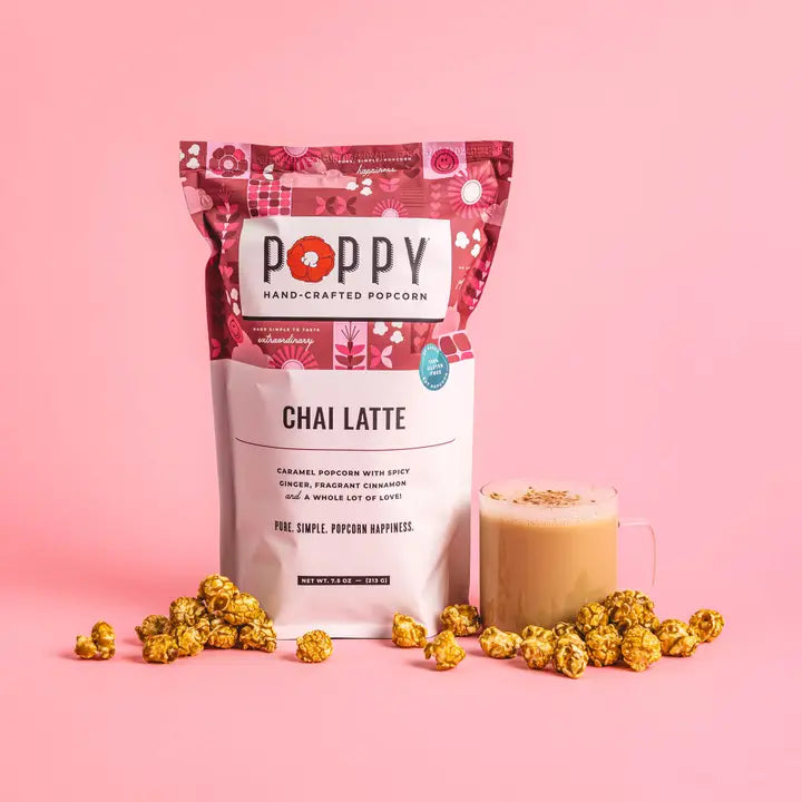 Poppy Chai Latte Popcorn