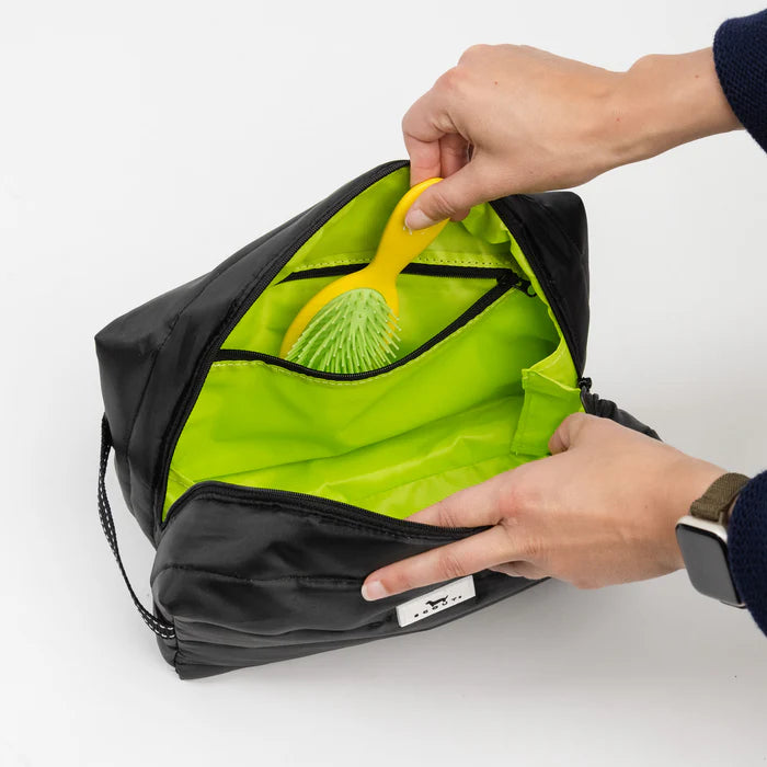 SCOUT DOPP TILL YOU DROP TOILETRY BAG-BLACK PUFFER