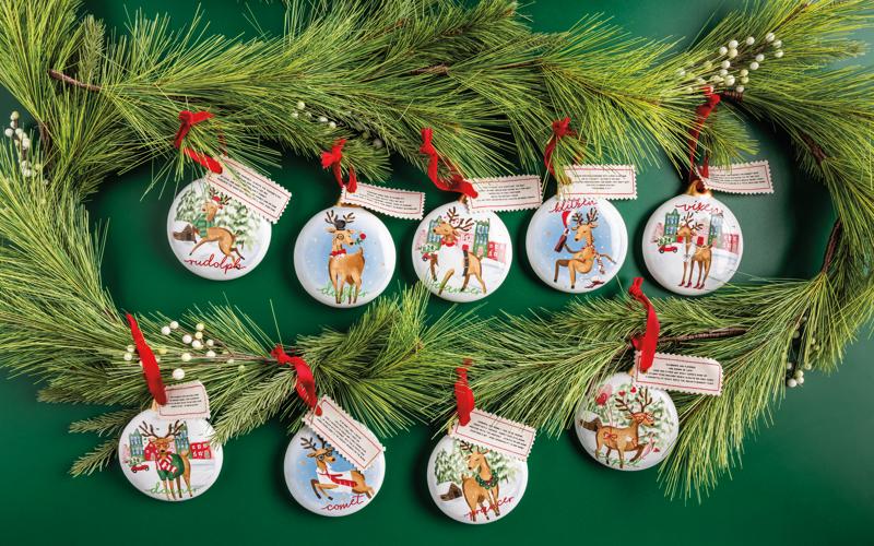 MUD PIE DASHER REINDEER BOXED ORNAMENT