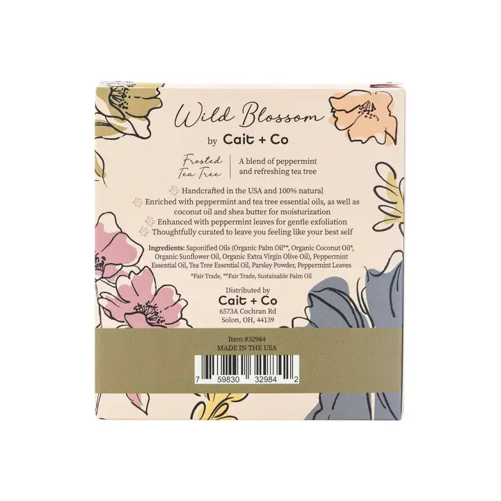 Cait + Co Wild Blossom Soap No. 15 - Frosted Tea Tree