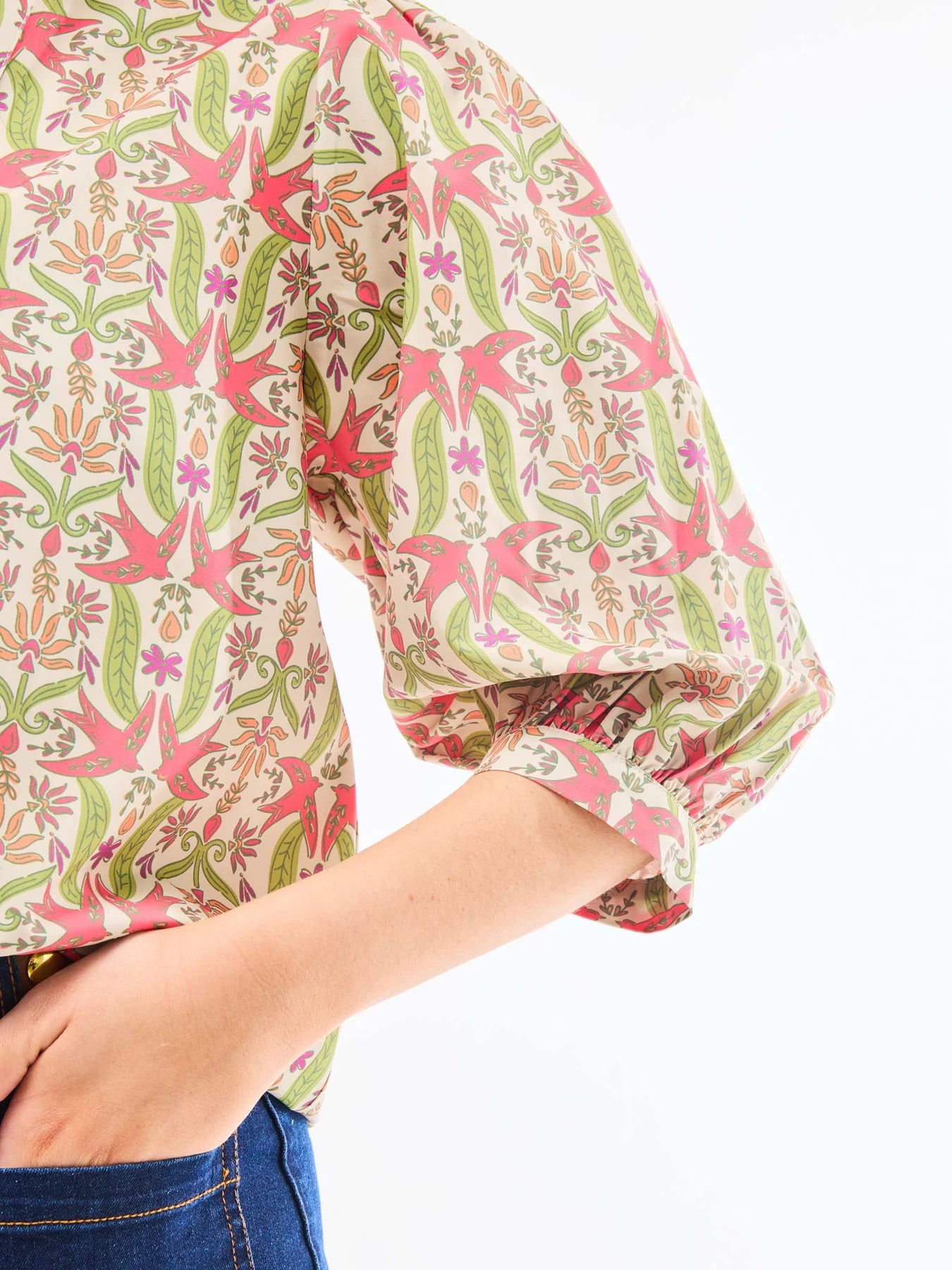 Mary Square Tamryn Top | Gossemar Wings Coral