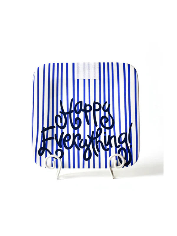 Indigo Skinny Stripe Mini Square PlatterBy Happy Everything!