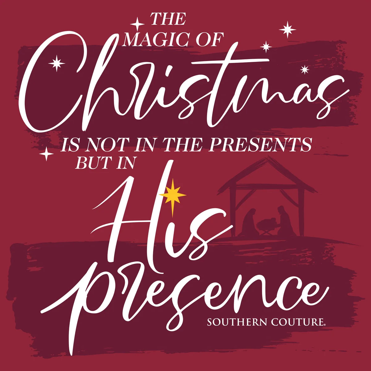 SOUTHERN COUTURE MAGIC OF CHRISTMAS SOFT LONG SLEEVE T-SHIRT