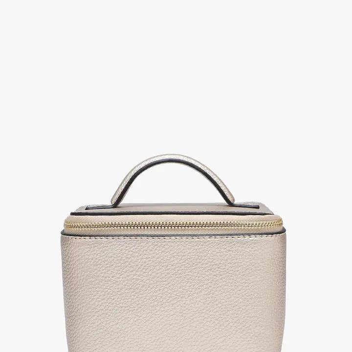 Jen & Co Angela Travel Jewelry/Cosmetic Bag-Lt Gold
