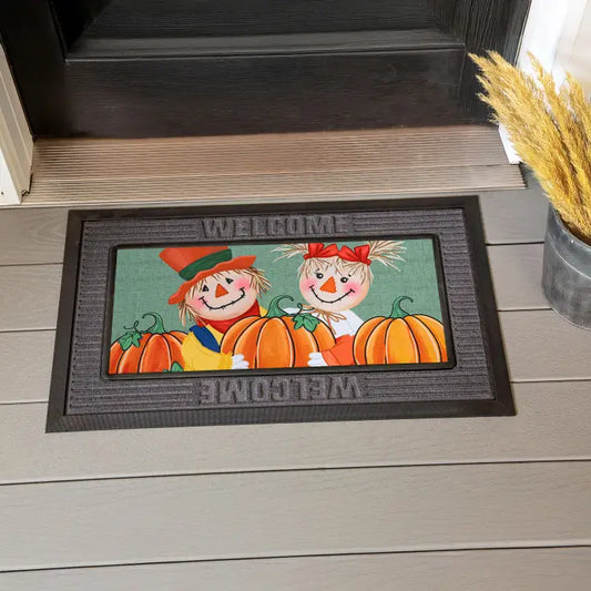 Evergreen Enterprises Couple of Scarecrows Sassafras Switch Mat
