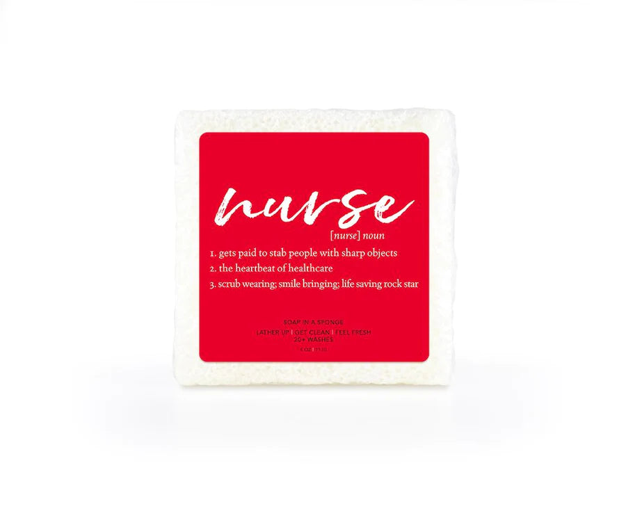 Caren NURSE SQUARE Shower Sponge - (Seaside)