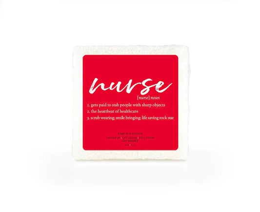 Caren NURSE SQUARE Shower Sponge - (Seaside)