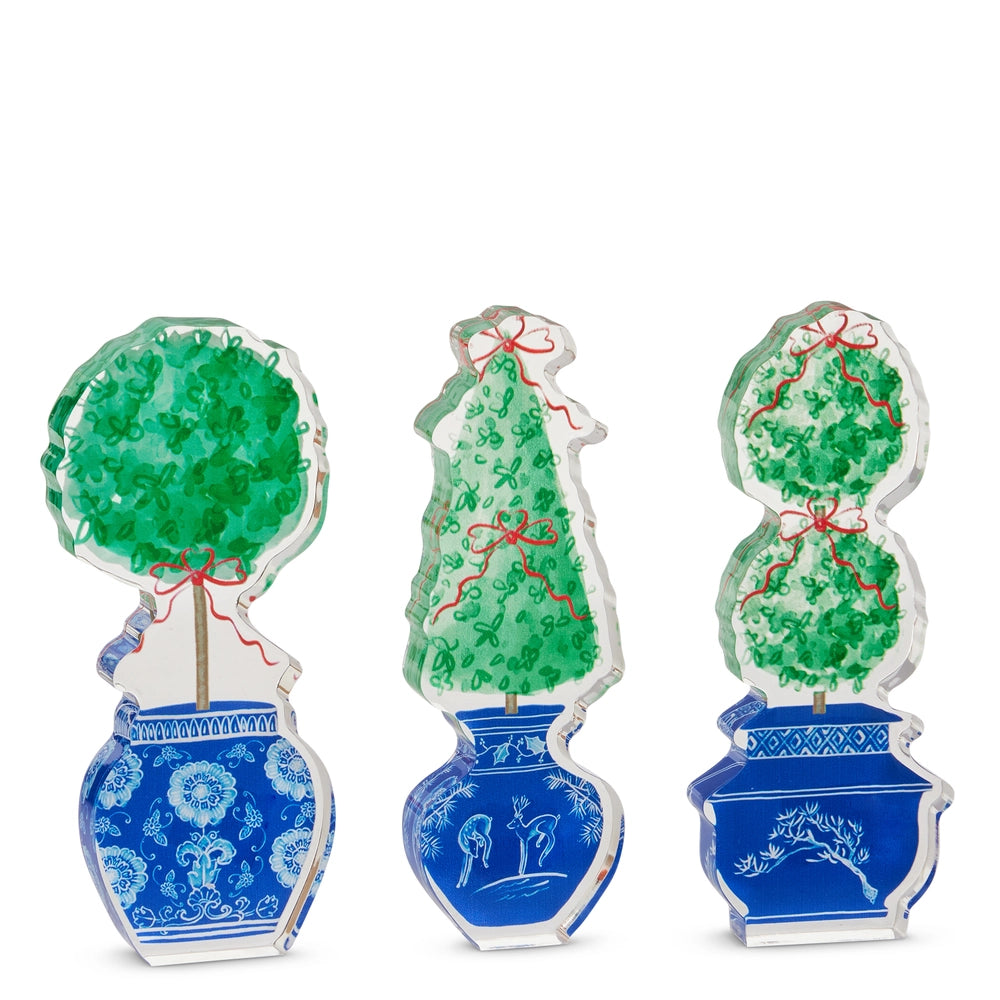 RAZ Imports 7" Holiday Topiary Acrylic Cut Out