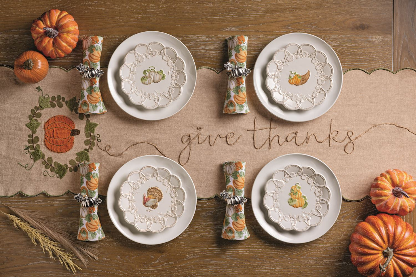 MUD PIE PUMPKIN NAPKIN SET