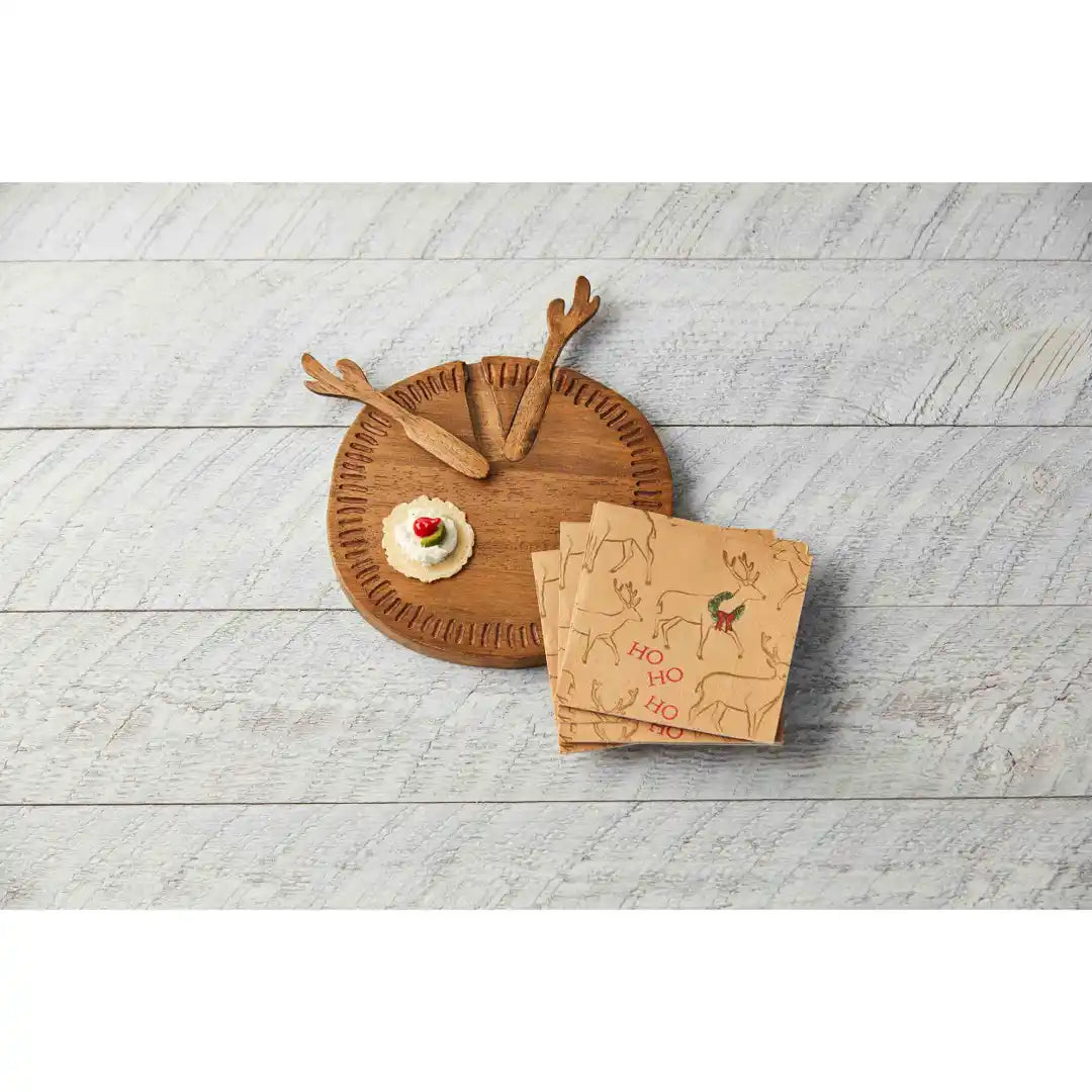ANTLER BOARD NAPKIN SET
