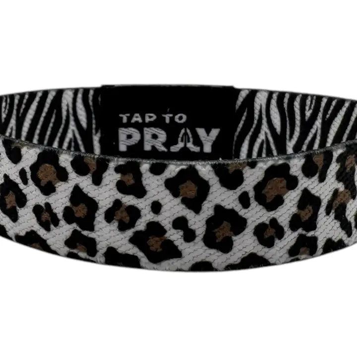 Versible Tap To Pray™ Wristbands - Safari Zebra