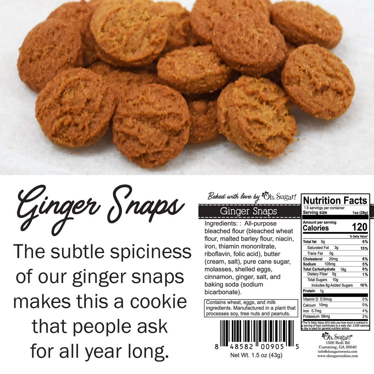 Oh, Sugar! Cookies - Christmas Mixed Flavor - 5 oz Boxes