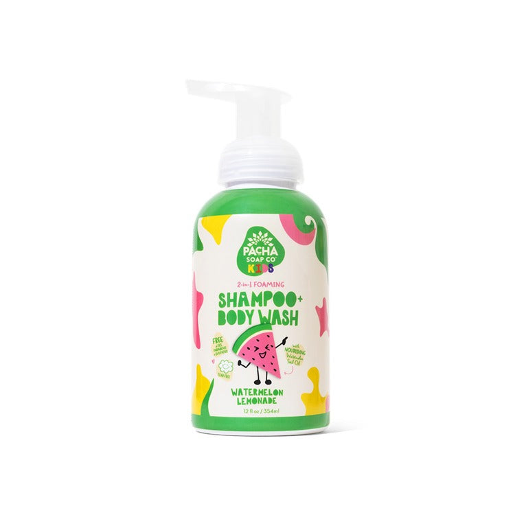 PACHA SOAP CO SHAMPOO & BODY WASH, WATERMELON LEMONADE