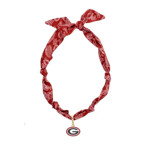 Canvas Style Georgia Bulldogs Logo Bandana Scarf Necklace