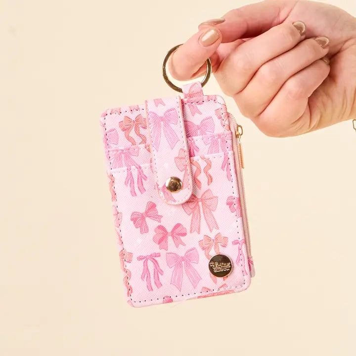 The Darling Effect Keychain Wallet-Blushing Bows
