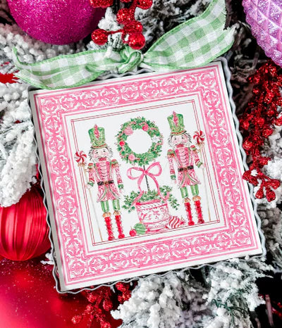 The Round Top Collection Mini Pink Nutcrackers Print