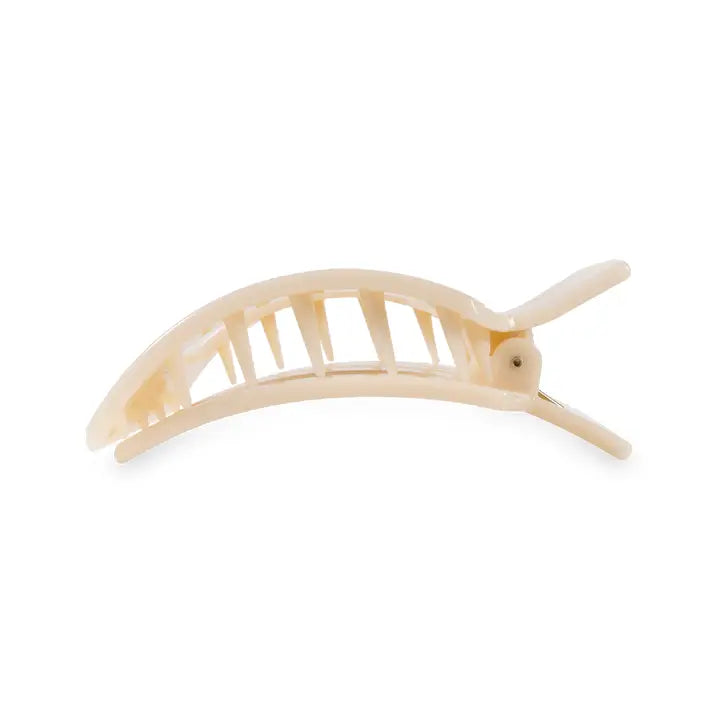 Teleties Almond Beige Medium Flat Square Clip