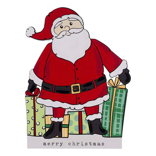 Glory Haus Standing Santa Wood Cutout