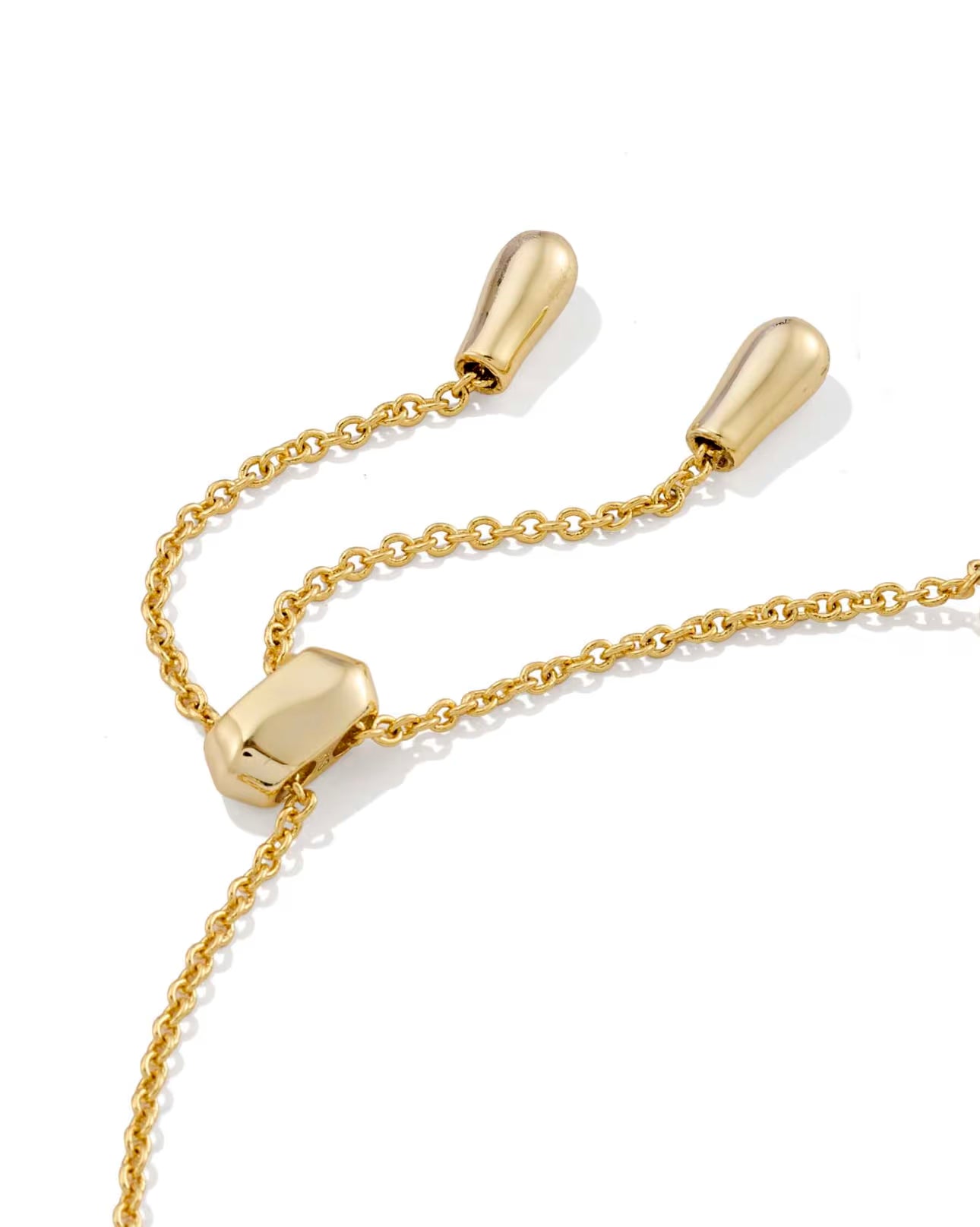 KENDRA SCOTT BREE BEADED DELICATE CHAIN BRACELET GOLD IVORY MOTHER OF PEARL