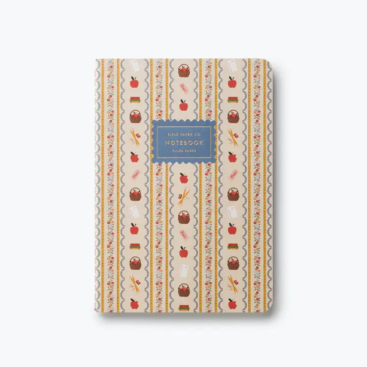 Rifle Paper Co. Assorted Set of 3 Schoolhouse Notebooks