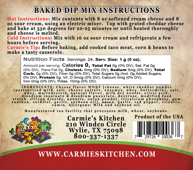 CARMIE'S BAKED ENCHILADA DIP MIX