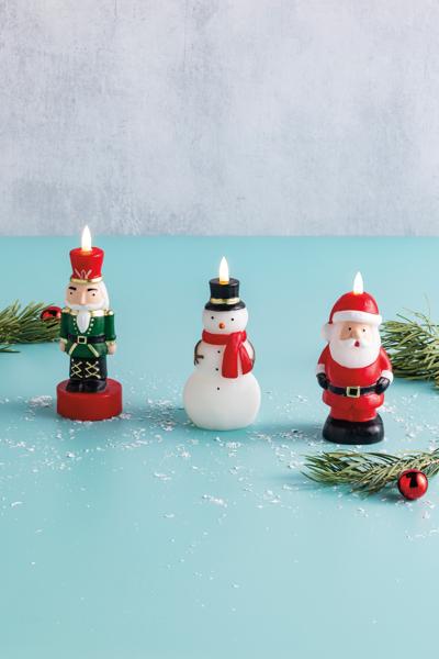 MUD PIE NUTCRACKER FLAMELESS CANDLE