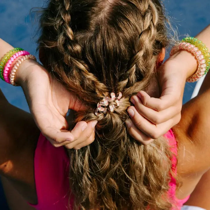 Teleties Spiral Hair Coils | Large | Tropical Punch Hair Ties