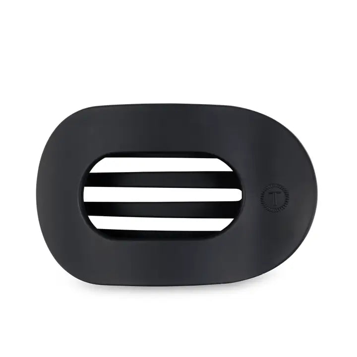 Teleties Round Flat Hair Clip | Large | Midnight Matte