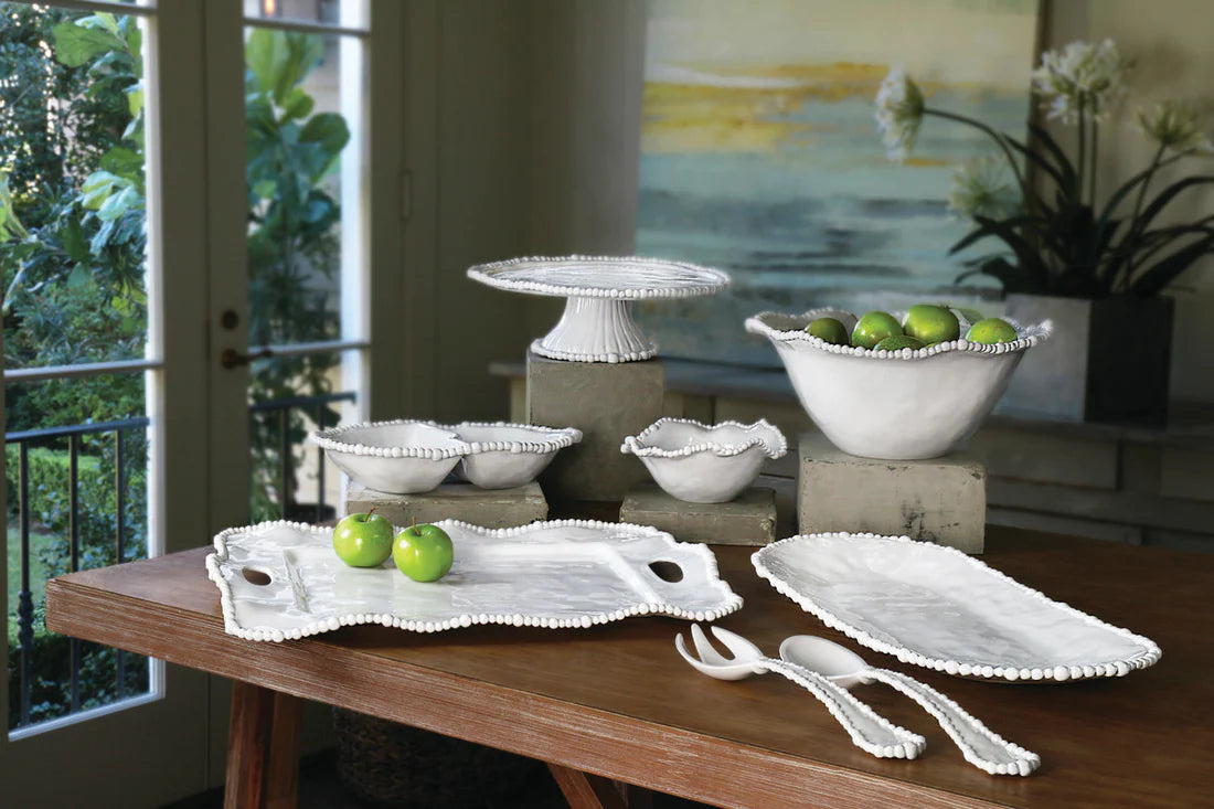 Beatriz Ball VIDA Alegria Large Salad Servers (White)