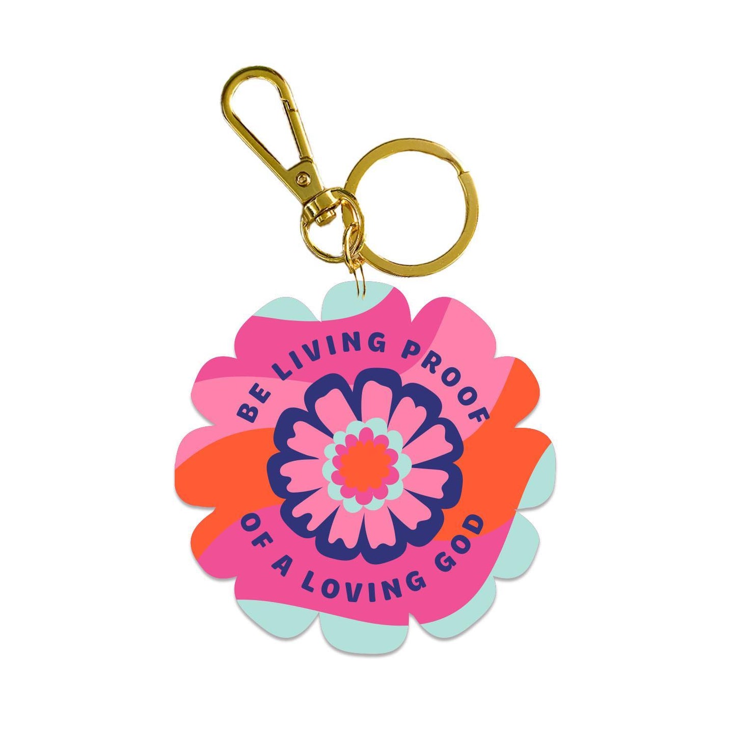 Mary Square Acrylic Keychain Be Living Proof