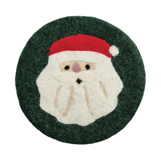 MUD PIE SANTA FELTED TRIVET