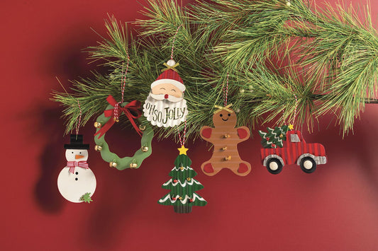 MUD PIE CHRISTMAS TIN ORNAMENTS