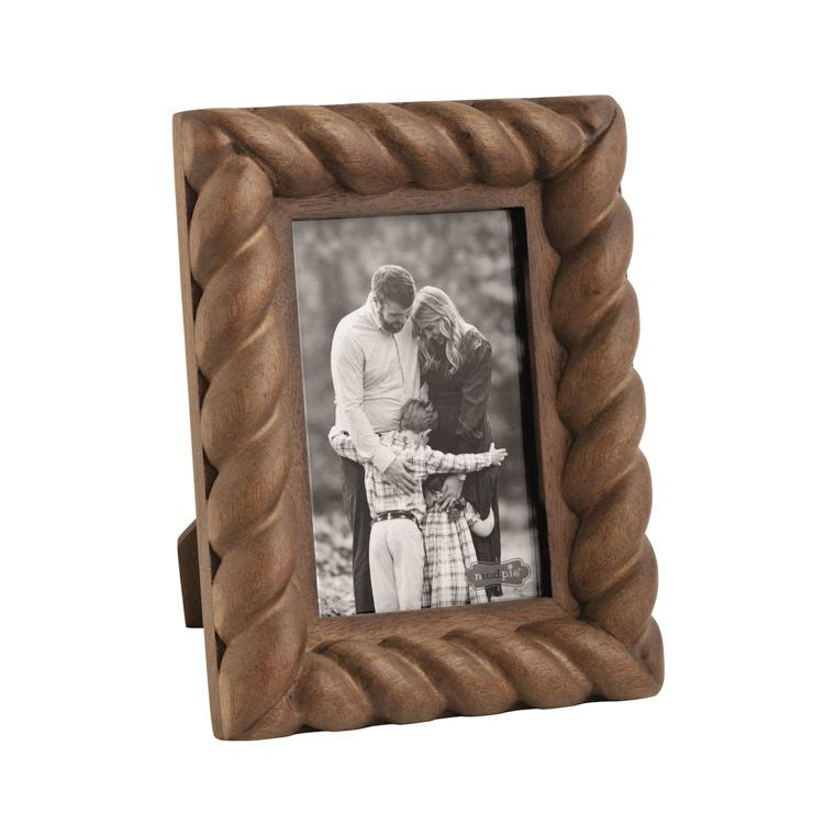 MUD PIE Small Twisted Wood Frame