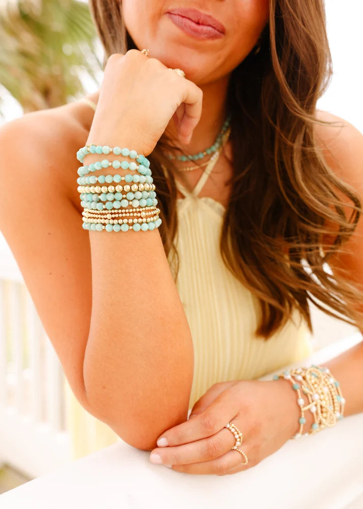 Beaded Blondes Turquoise Maggie Gemstone Bracelet