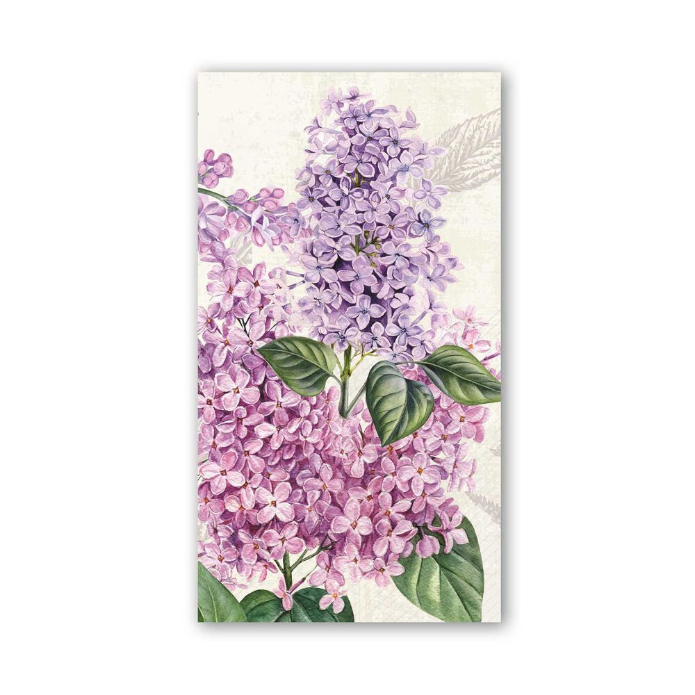 Michel Design Works French Lilacs Hostess Napkins (Set of 15)