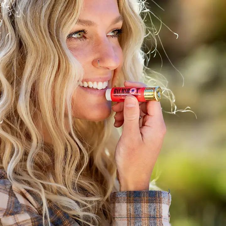 BALMSHOT Pomegranate Beeswax Lip Balm (100% All Natural)