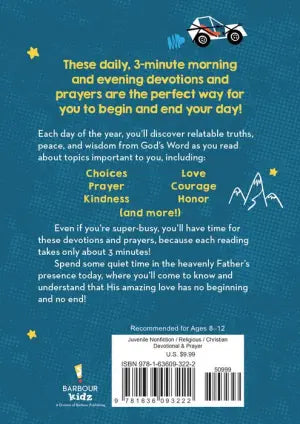 Daily Encouragement for Boys: 3-Minute Devotions and Prayers for Morning & Evening by Barbour Publishing