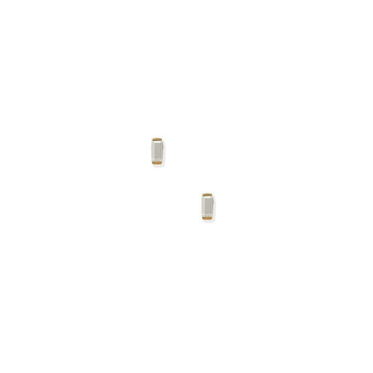 LINNY CO Screwback Stud Earrings - Micro Amber