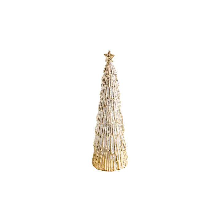 Mary Square Figurine Small Snowy Tree