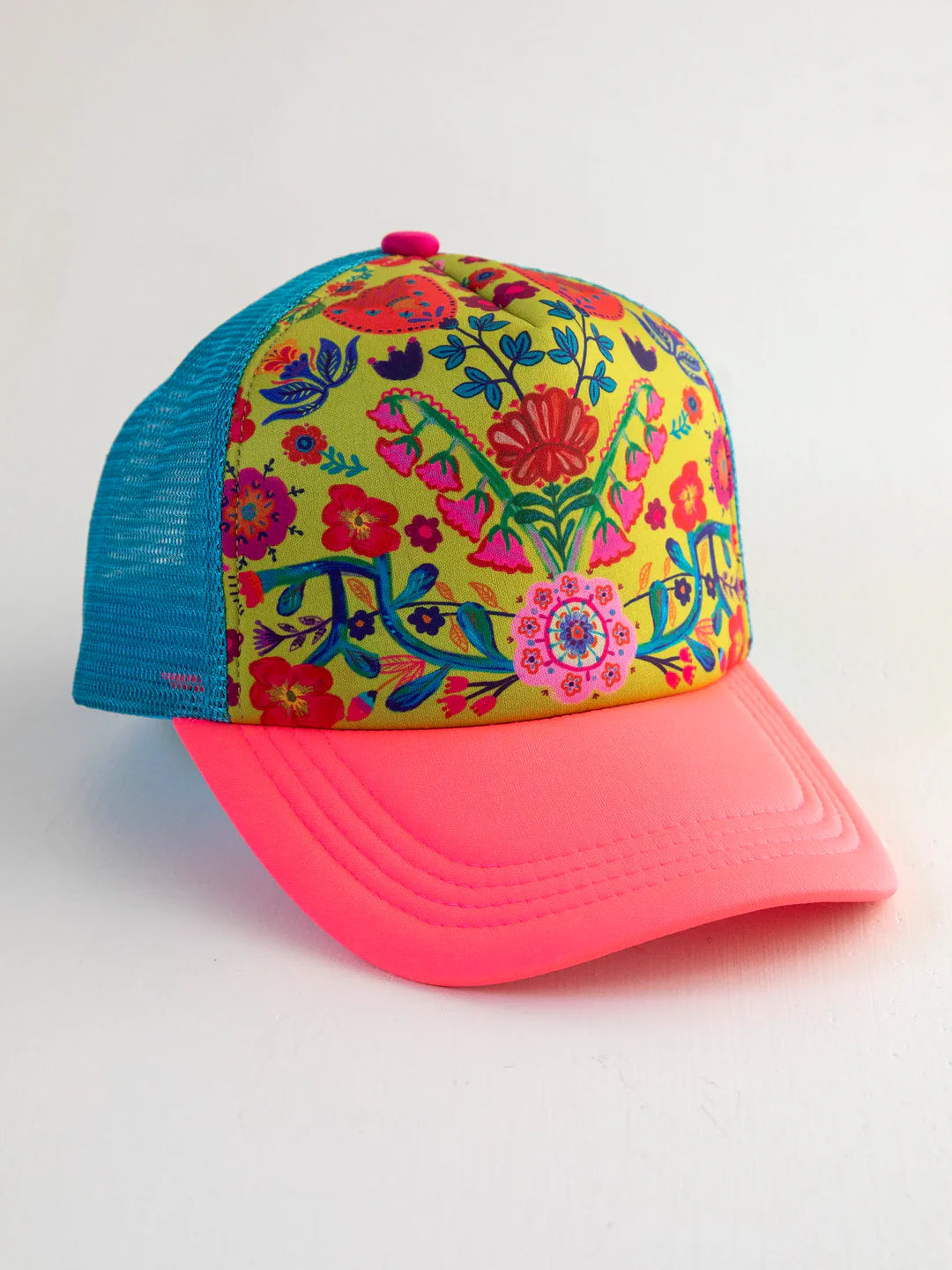 Natural Life Adjustable Trucker Hat-Chartreuse