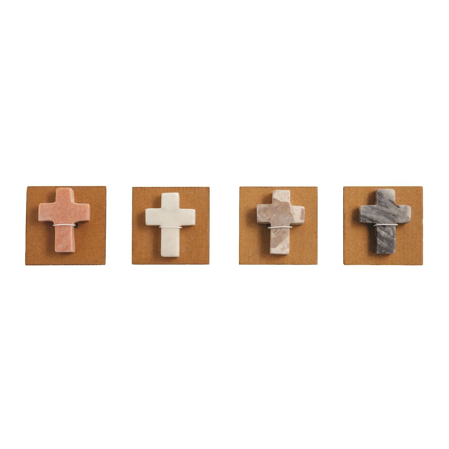 MUD PIE MARBLE POCKET CROSSES