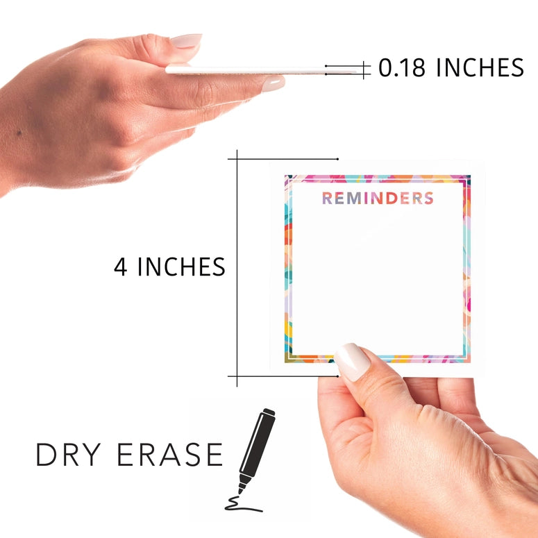 Clairmont & Co. Dry Erase Glass Tile, Desk Notes