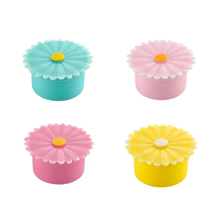 Charles Viancin Daisy Containers Small (Set/4 Assorted)