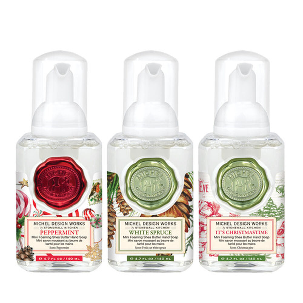 Michel Design Works Santa's Workshop Mini Foaming Hand Soap Set