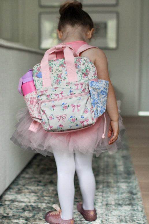 Itzy Ritzy Bitzy Backpack-Ribbons + Roses