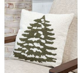 pD HOME 18 X 18 LOOP CROCHET TREE PILLOW