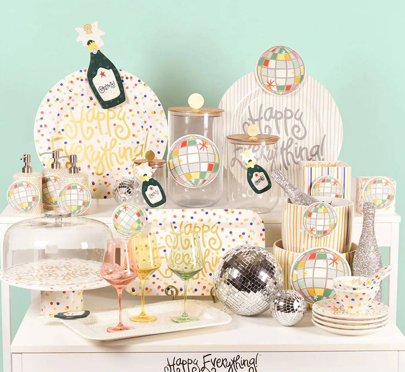 HAPPY EVERYTHING DISCO BALL ATTACHMENT